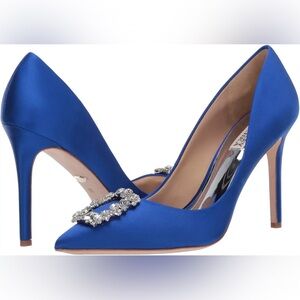 *Never Worn* Badgley Mischka Women's Blue Heels